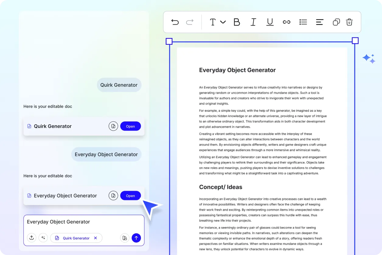 Free AI Quirk Generator, Free Quirk Maker [ No Signup ]